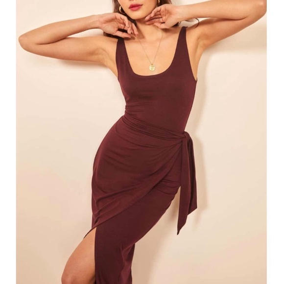 reformation kaila wrap dress